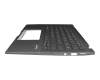 NSK-WRGBU 0G Original Darfon Tastatur inkl. Topcase DE (deutsch) grau/grau mit Backlight (Gun Metal Grey)