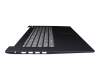 PC5C-GE Original Lenovo Tastatur inkl. Topcase DE (deutsch) grau/blau (Fingerprint)