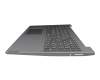 PC5CP-GR Original Lenovo Tastatur inkl. Topcase DE (deutsch) grau/silber