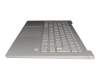 PK0900 0MN00T Original Lenovo Tastatur inkl. Topcase DE (deutsch) silber/silber mit Backlight