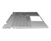 PK132UR3A11 Original Compal Tastatur inkl. Topcase DE (deutsch) silber/silber mit Backlight (UMA Grafik)