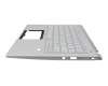 PK1334G1G00 Original Acer Tastatur inkl. Topcase US (englisch) silber/silber mit Backlight