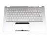 PK1334G1G13 Original Acer Tastatur inkl. Topcase DE (deutsch) silber/silber mit Backlight