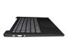 PK37B0 Original Lenovo Tastatur inkl. Topcase DE (deutsch) grau/grau mit Fingerprint