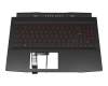 PN119450 Original MSI Tastatur inkl. Topcase DE (deutsch) schwarz/rot/schwarz mit Backlight