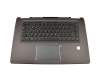 SN20K82296 Original Lenovo Tastatur inkl. Topcase DE (deutsch) schwarz/grau mit Backlight