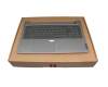 SN20Z3867 Original Lenovo Tastatur inkl. Topcase DE (deutsch) silber/grau mit Backlight