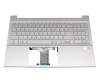 TFQ46G7HTP00039401L Original HP Tastatur inkl. Topcase DE (deutsch) silber/silber mit Backlight