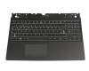 V160420JK1-GR Original Sunrex Tastatur inkl. Topcase DE (deutsch) schwarz/schwarz mit Backlight